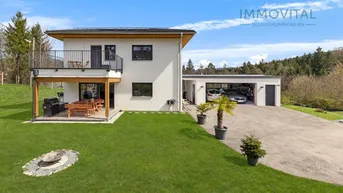 Expose Idyllisch Wohnen in Schiefling: Modernes Einfamilienhaus mit Doppelgarage in Grünruhelage