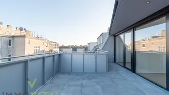 Expose Top-moderne 2-Zi DG-Wohnung mit Terrasse | U3-Nähe | Klimatisiert