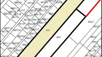 Expose BAUERWARTUNGSLAND IN 1220 WIEN / GRÜNLAND AM OBEREN MÜHLWASSER (KG 01651 ASPERN, EZ 323, 597)