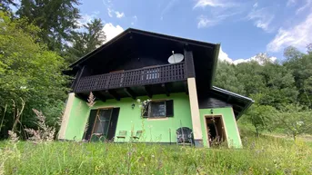 Expose Alm- oder Ferienhaus auf Pachtgrund in der idyllischen Stanz im Mürztal zu verkaufen