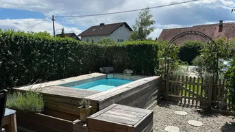 Expose Sonnige Erdgeschosswohnung mit großem Garten &amp; Pool in ruhiger Lage