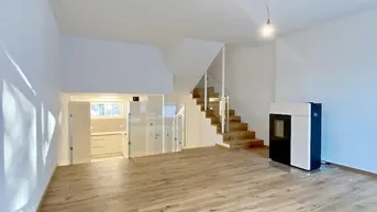 Expose Nähe Wolkersdorf, Eckreihenhaus in ruhiger Grünlage - Garten - 2 Garagenplätze. Erstbezug nach Generalrenovierung.