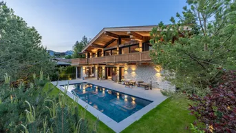 Expose "Wiesenlodge": einzigartige Gartenwohnung mit privatem Pool