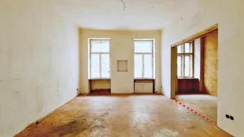 Expose ++TOP++ BALKON möglich!! Stilaltbauwohnung 2-Zimmer Sanierungsbedürftig in TOP-Location! ++VIEL POTENZIAL++