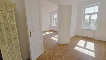 Expose ++ Jugendstil-Juwel im Wiener Altbau mit ZWEI Kaminanschlüssen + Unter Sankt Veit U-BAHN + 5-Zimmer 125m² + VERANDA 5,33m² ++