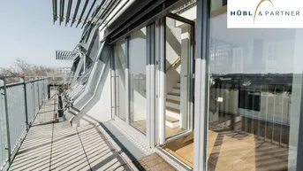 Expose Klimatisierte DG Maisonette mit Dachterrasse und Weitblick | moderne Küche | Nahe U2 Aspernstraße