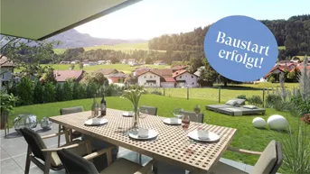 Expose Traumhafte 2 Zimmer Wohnung mit 90m² Garten in Mondsee