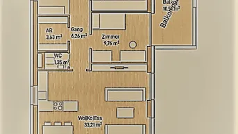 Expose Exklusive Eigentumswohnung (75m²) mit Balkon in Graz, Eggenberg! Provisionsfrei!