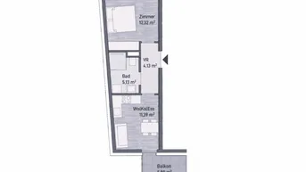 Expose Neubauprojekt in Graz, Jakomini - Moderne Anlegerwohnung (32m²) mit Balkon! Provisionsfrei