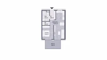 Expose Graz, Jakomini! Neubauprojekt: Exklusive Anlegerwohnung (44m²) mit Balkon! Provisionsfrei