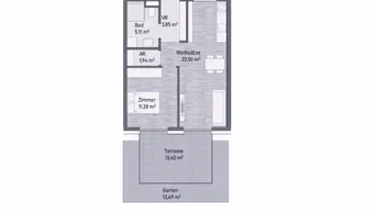 Expose Graz, Jakomini! Neubauprojekt: Exklusive Anlegerwohnung (44m²) mit Terrasse und Eigengarten! Provisionsfrei