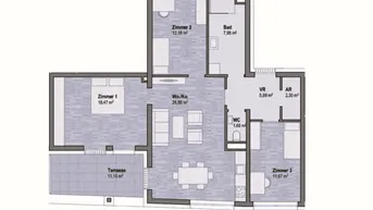 Expose Wohnen in Graz Geidorf - Exklusive Eigentumswohnung (89m²) mit Terrasse in bester Lage! Provisionsfrei