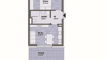 Expose Wohnen in Graz Geidorf - Exklusive Anlegerwohnung (37m²) mit Terrasse in bester Lage! Provisionsfrei