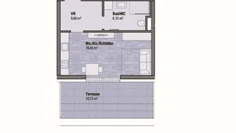 Expose Wohnen in Graz Geidorf - Exklusive Anlegerwohnung (30m²) mit Terrasse in bester Lage! Provisionsfrei