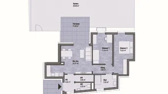 Expose Graz Geidorf Neubauprojekt: Exklusive Eigentumswohnung (62m²) mit Terrasse und Garten in bester Lage! Provisionsfrei