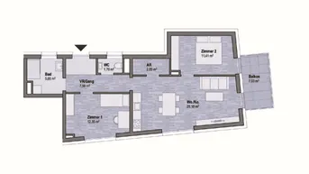 Expose Graz Geidorf Neubauprojekt: Exklusive Eigentumswohnung (66m²) mit Balkon in bester Lage! Provisionsfrei