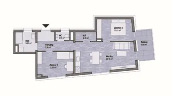 Expose Graz Geidorf Neubauprojekt: Exklusive Eigentumswohnung (66m²) mit Balkon in bester Lage! Provisionsfrei