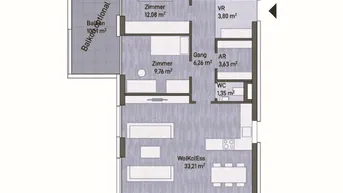Expose Exklusive Eigentumswohnung (75m²) mit Balkon in Graz, Eggenberg! Provisionsfrei!