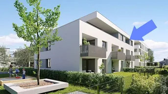 Expose Neubau: 3-Zimmer-Dachwohnung mit sonniger Terrasse