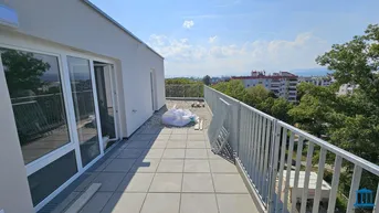 Expose ERSTBEZUG mit KAUFOPTION - 2-Zimmer-Mietwohnung mit Dachterrasse &amp; Parkplatz-Option nahe Merkur City (Top 63)