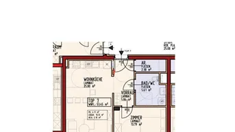Expose VERRINGERTE ANZAHLUNG - Top 7 | geförderte Wohnung | 10,35 m² Loggia | Kaufoption.