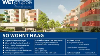 Expose Haag | gefördert | Miete mit Kaufoption | ca.71 m²