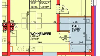 Expose Emmersdorf/Donau. Geförderte 83 m² Wohnung | Miete mit Kaufoption | Balkon. 