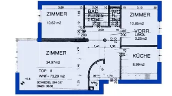 Expose Großweikersdorf | Dachgeschosswohnung in Miete | TOP 3/8