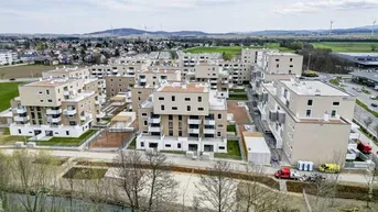 Expose St. Pölten. Top 1/17 geförderte 3 Zimmer Mietwohnung | DG mit Loggia u. Terrasse | 2 Garagenplätze.