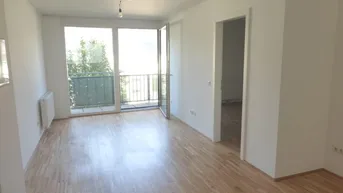 Expose Attraktive, sonnige Neubauwohnung mit Balkon und Garagenplatz - 32 m² (!) Wohnzimmer