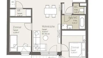 Expose 3-Zimmer-Wohnung mit Balkon - PROVISIONSFREI