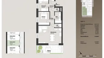Expose 3-Zimmer Wohnung mit Balkon - Erstbezug