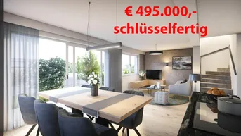 Expose € 495.000,-!!! Wunderschöne 5 Zimmer-GARTEN-WOHNUNG in Sooß bei Baden - schlüsselfertig!