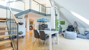 Expose ELISABETH-VORSTADT NAHE MIRABELL | Einzigartige Maisonette im Altbau – Dachterrasse &amp; über 6 m Raumhöhe