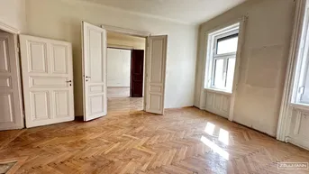 Expose Große Altbauwohnung mit Fischgrätparkett, Flügeltüren, Lift, Pratercottage | ZΞLLMANN IMMOBILIEN