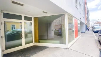 Expose Neubau Geschäftslokal Straßenseitige Glasfront &amp; Eingang | 3 Min. zum Kutschkermarkt und zur U6 | PKW-Stellplatz | 2 Min. zum Aumannplatz