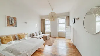 Expose RETRO-CHIC II AIRBNB oder SELBST EINZIEHEN II KOMPLETT MÖBLIERT II ca. 11m² BALKON II SOFORT NUTZBAR II NÄHE U6/AKH/VOLKSOPER/WUK