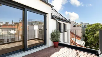Expose 3 ZIMMER NEUBAUWOHNUNG IM 1. DACHGESCHOSS MIT BALKON II CA. 41 m² WOHNKÜCHE II ERSTBEZUG II NÄHE SIEBENBRUNNENPLATZ II