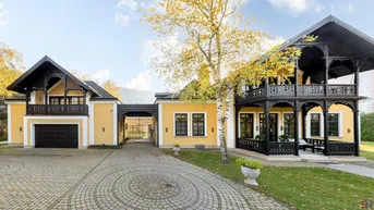 Expose Herrschaftliche Villa in elitärer Lage direkt am Wienfluss | ca. 5.207m² Grundstücksfläche | Indoor Pool mit Wellnessoase | 2 Garagen | Nähe Zentrum Purkersdorf