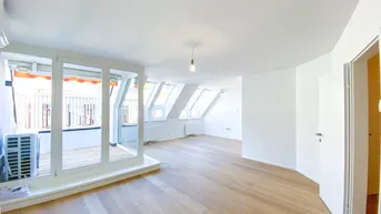 Expose Neubau DG-Terrassenwohnung in Ruhelage | PKW-Stellplatz | 3 Min. zum Kutschkermarkt und zur U6 | 2 Min. zum Aumannplatz
