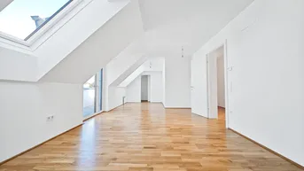 Expose Erstbezug nach Errichtung | 3-Zimmer Dachgeschosswohnung mit Balkon in ruhigen Innenhof | PKW-Abstellplatz | fertiggestellt &amp; bezugsbereit