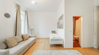 Expose RETRO-CHIC II 2 ZIMMER ALTBAUWOHNUNG II 2. OG MIT LIFT II ca. 63m² EIGENGARTEN II AIRBNB oder SELBST EINZIEHEN II SOFORT NUTZBAR II NÄHE U6/AKH/VOLKSOPER/WUK