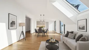 Expose Erstbezug | Helle 3-Zimmer-Neubauwohnung mit hofseitigem Balkon | sofort bezugsbereit | Luftwärmepumpe | Wanne &amp; Dusche