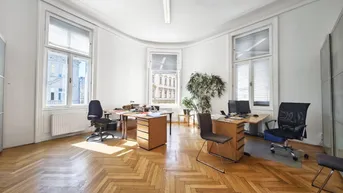 Expose Topsaniertes Stilaltbaubüro in Naschmarktnähe | sehr hell | 154m² mit 4 bis 5 Zimmern | Luftwärmepumpe