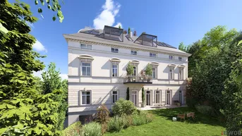 Expose Herrschaftliche Villa in ruhiger Lage | Gartenwohnung mit ca. 4,40 m Raumhöhe | sanierungsbedürftig | Parkplatz | U-Bahnnähe