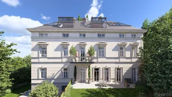 Expose RESIDIEREN WIE IM SCHLOSS | 5 Zimmer Stilaltbauwohnung mit ca. 4,30m Raumhöhe | ca. 11m² Balkon geplant &amp; Parkplatz | sanierungsbedürftig