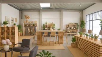 Expose Moderne Halle mit ca. 300m² &amp; Holzriegelfassade | Werkstatt, Lager oder Verkauf möglich | Repräsentativer Firmensitz im innovativen Gewerbepark!