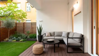Expose GARDEN IN THE CITY - ENTZÜCKENDE GARTENWOHNUNG MIT TERRASSE - TEILMÖBLIERT UND KOMPLETTKÜCHE - NÄHE MARIAHILFER STRASSE - SOFORT BEZIEHBAR