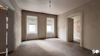 Expose #SQ - SANIERUNGSBEDÜRFTIGE 3 ZIMMER ALTBAUWOHNUNG MITTEN IM 6ten /MARIAHILF APOLLOKINO - TOP 1&amp;2