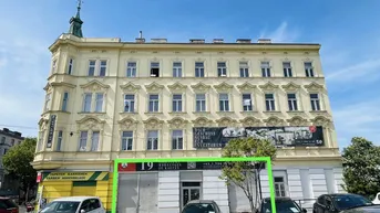 Expose #SQ - BESTANDSFREIES GESCHÄFTSLOKAL MIT FREIFLÄCHE AUF DER SIMMERINGER HAUPTSTRASSE IN U-BAHN NÄHE